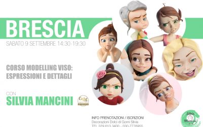 BRESCIA, 9 SETTEMBRE 2017, CORSO MODELLING VISO, ESPRESSIONI e DETTAGLI